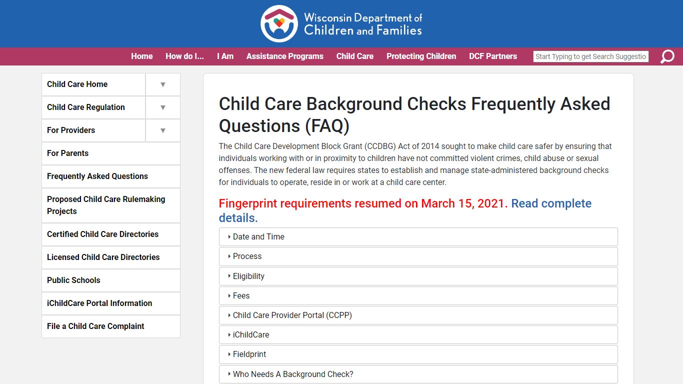 Background Check Frequently Asked Questions (FAQ) - Wisconsin